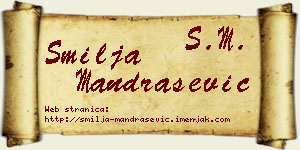 Smilja Mandrašević vizit kartica
